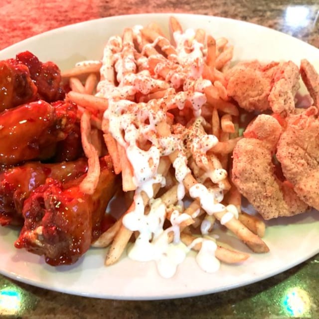 6 Piece Chicken with Shrimp Meal.