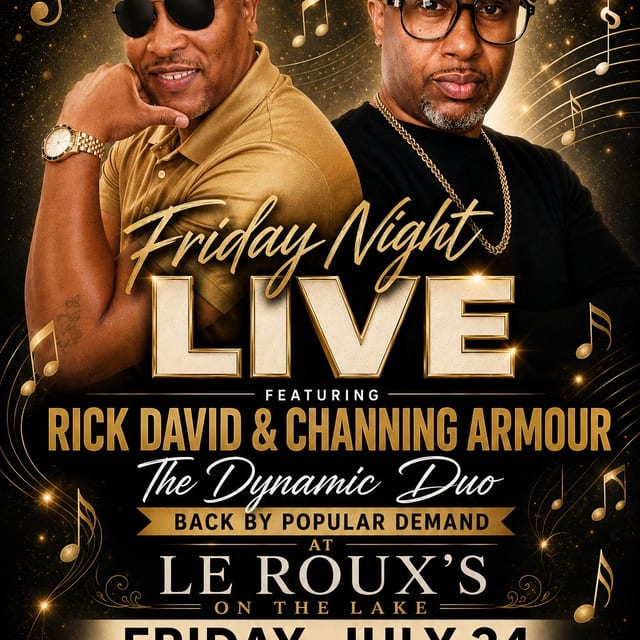Kurte Pellerin Presents Friday Nite Live @ Le Roux's On The Lake.