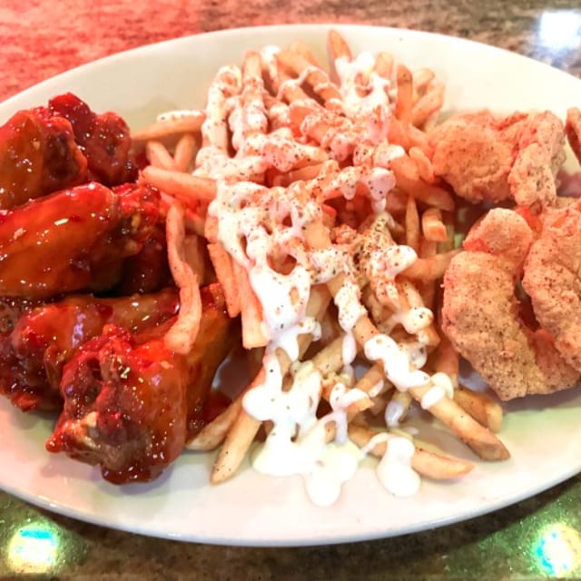 10 Piece Chicken with Shrimp Meal.