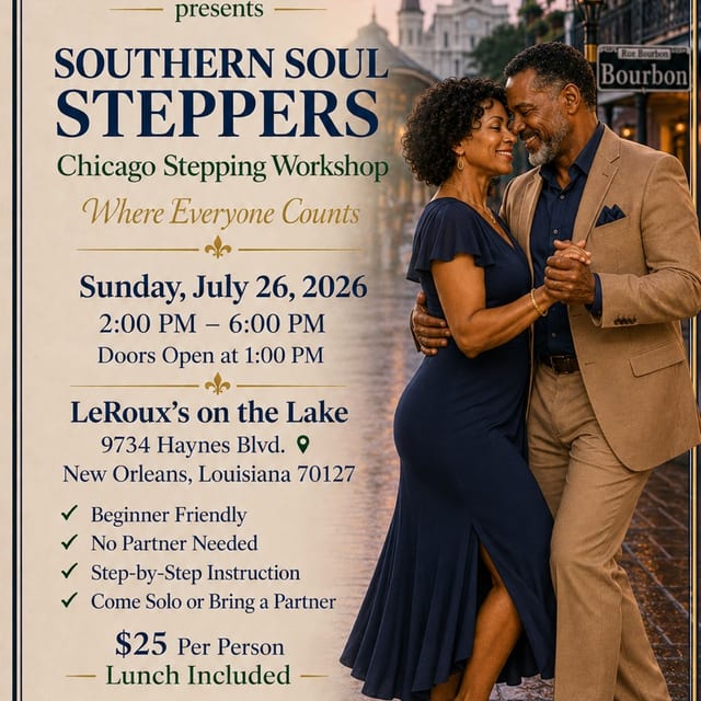 Southern Soul Steppers Dance Workshop.
