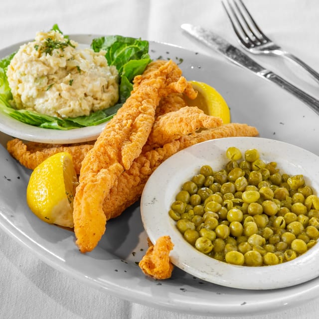 Le Roux's Southern Fried Fish Plate.