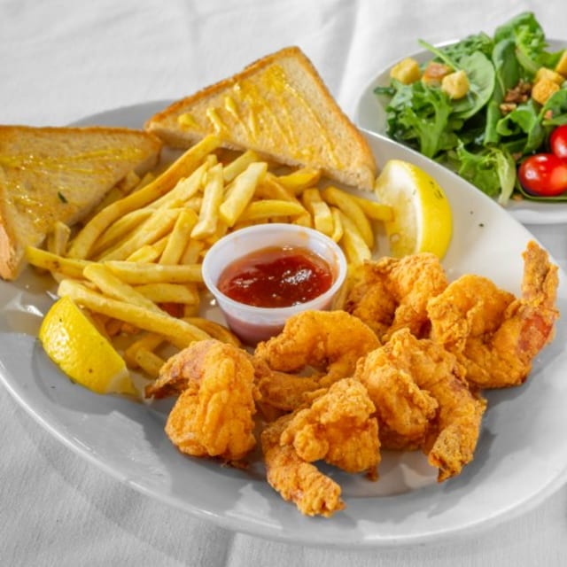 Shrimp with Reg Fries.